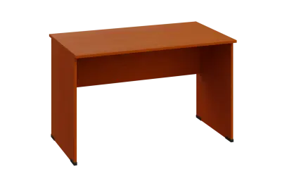 EPL 27 - 12 stůl kancelářský, dřevěná podnož, deska 25 mm, široký 1200 mm, třešeň šumavská